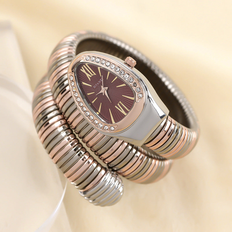 BIFANXI Aura – Montre Bracelet Serpentine Bicolore