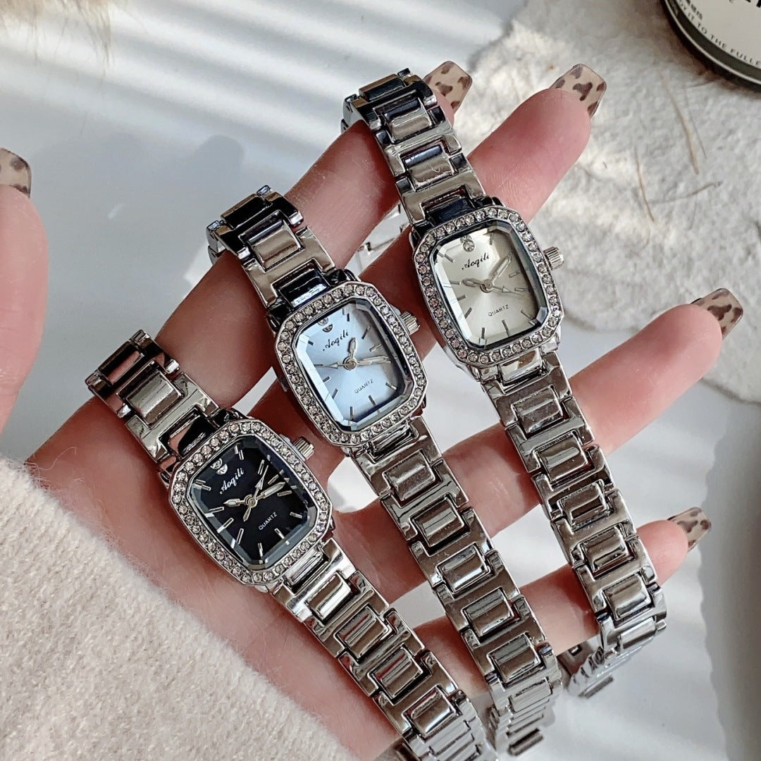 Collection argentée Éclat Carré pour femme