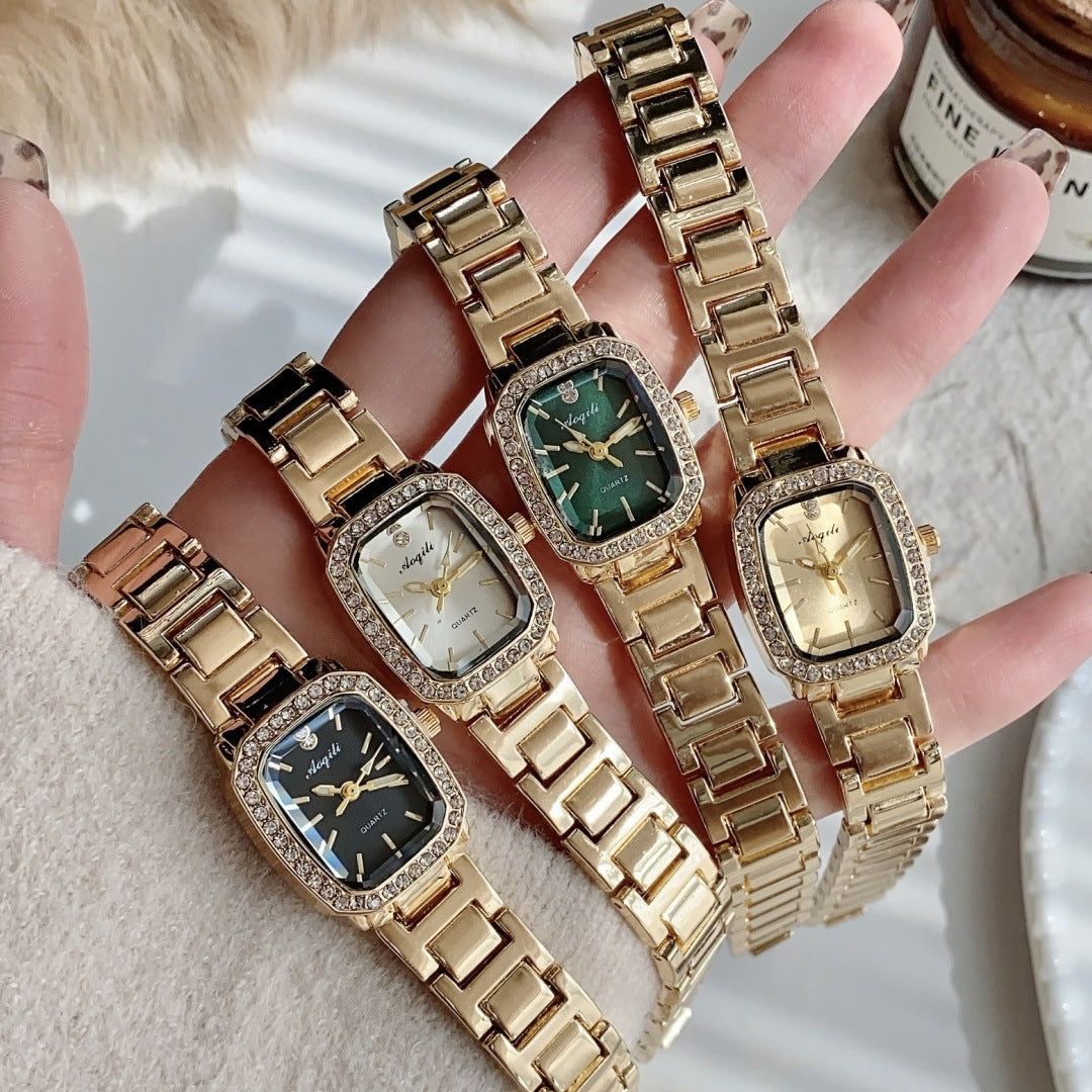 Collection dorée Éclat Carré pour femme