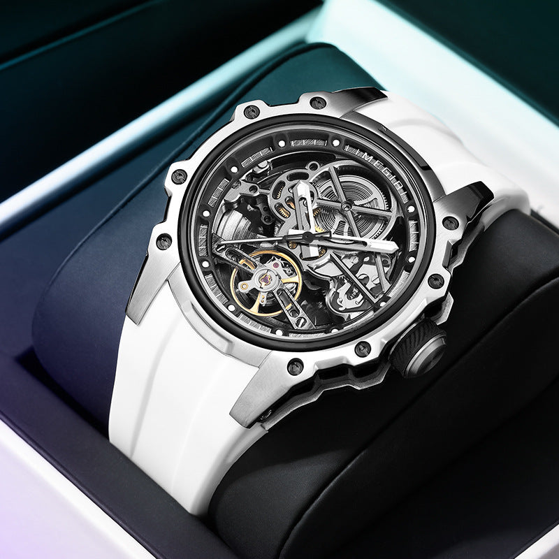 MEGIR 2243 Blanc Silver présentée dans son écrin