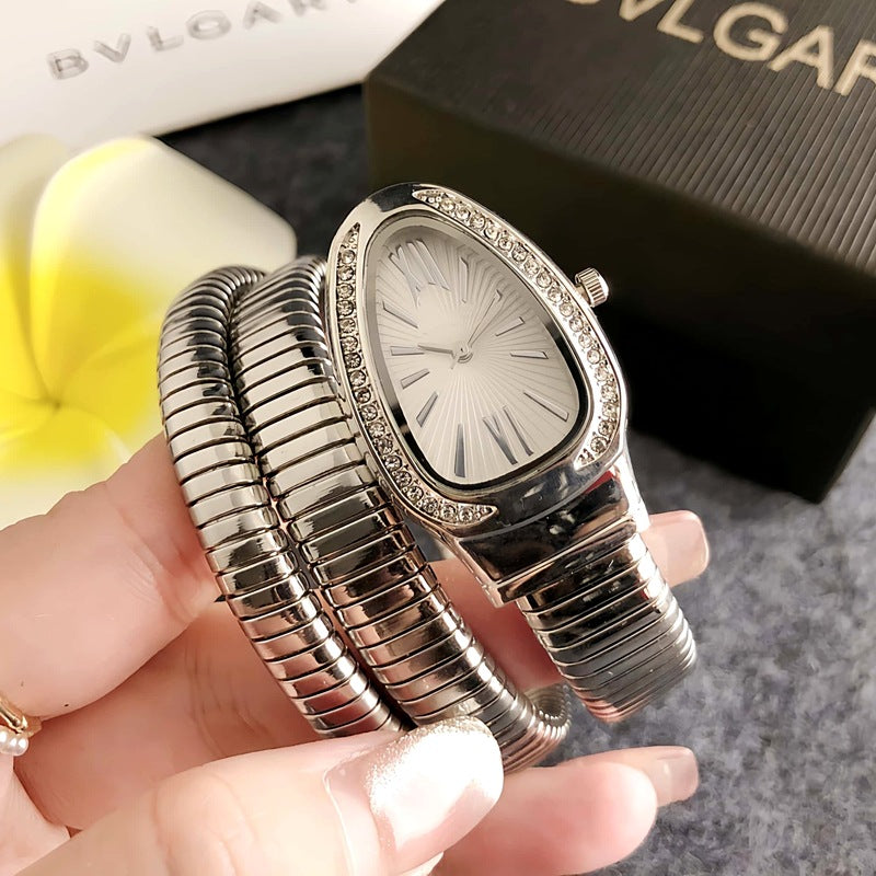 Montre femme Serpentine argentée avec cadran argent